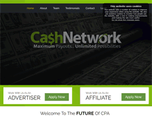 Tablet Screenshot of cashnetwork.com